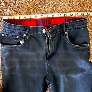 Levi’s Button Fly Dark Denim for Teen Boys